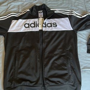 New with tags Black Adidas track jacket. Medium
